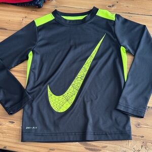 Nike Kids Dri-Fit - Black and Bright Green